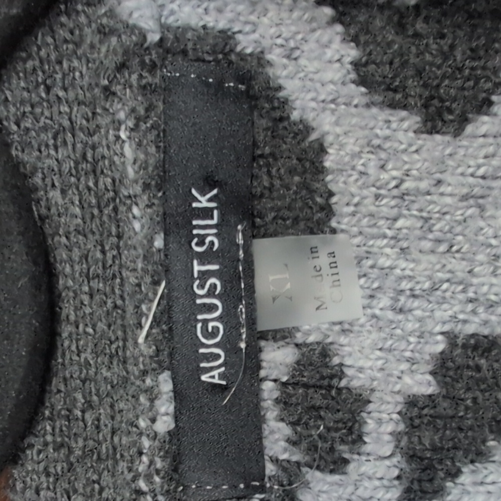 August silk cheetah print heavyweight sweater - Picture 3 of 7